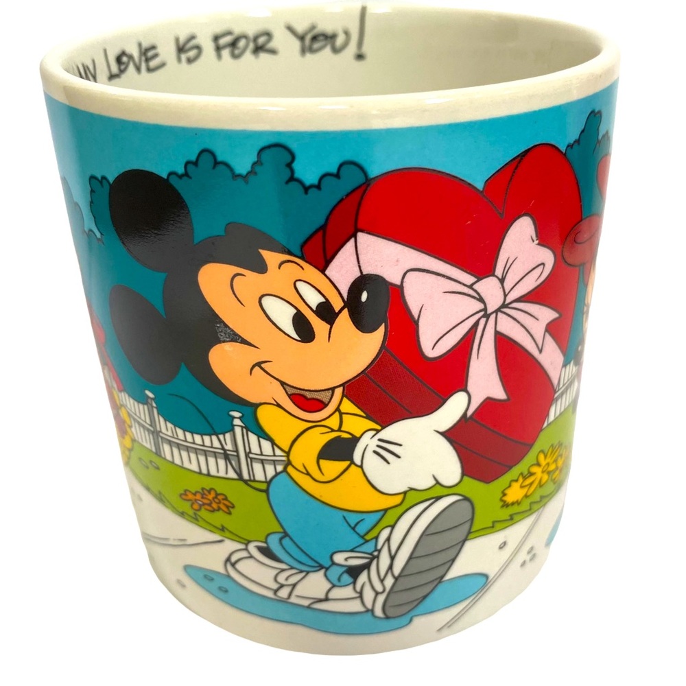 Vintage Mickey & Minnie Mouse Coffee Mug